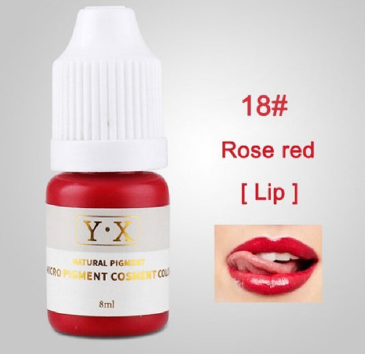Rose red Pigmento Para Microblading Y.x Organico