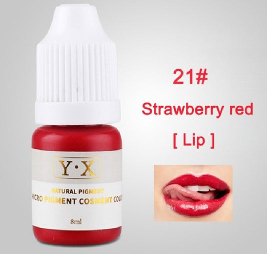Strawberry red Pigmento Para Microblading Y.x Organico
